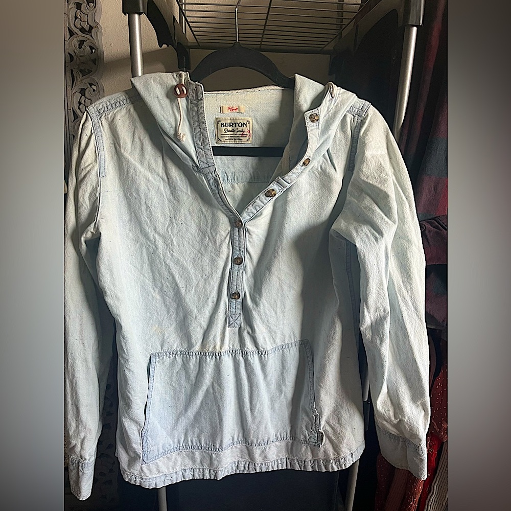 Burton Denim Long Sleeve Pullover